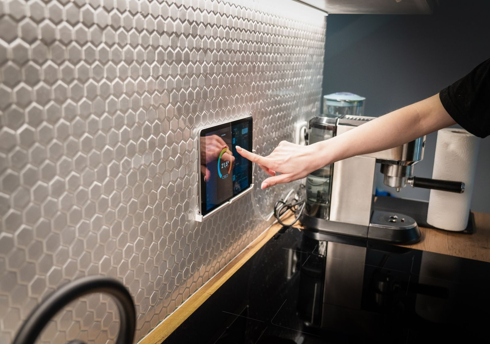 Modern smart home touchscreen control panel